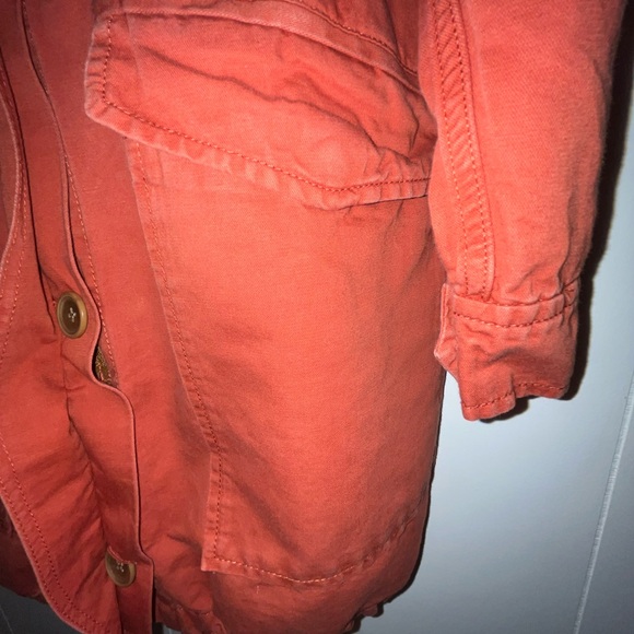 Ann Taylor LOFT burnt orange Adirondack Jacket Linen size Medium - Picture 11 of 13